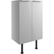 NEW (G154) Alba 500mm Base Unit Ð Light Grey Gloss. RRP £245.00. Alba fitted furniture is de...