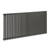 (G174) 1180x600mm DESIGNER RADIATOR 600 X 1180MM ANTHRACITE. High performance radiator with sim...