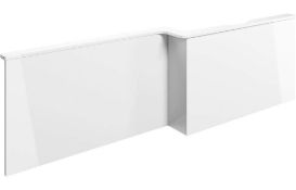 NEW (G91) Volta White Gloss L Shape Front Panel, Left Hand. RRP £175.00. Fascia Range: White G...