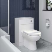 NEW (G144) Vista 500mm Wc Back to wall Unit. RRP £209.99. Ideal for giving your bathroom a fre...