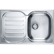 NEW (NS72) FRANKE Compact Plus CPX P 611 780 Stainless Steel. Cabinet Size 500.00 mm Length Ove...