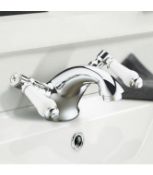 NEW (G92) Modern Mono Basin Brass Mixer with Sprung Waste KB05 - Chrome Finish. Core Material :...