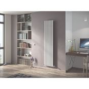 (G180) 1800x294mm Single Panel Vertical DESIGNER RADIATOR 1800 X 294MM WHITE. Easy to install, ...