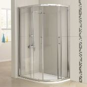 (REF84) 1200x900mm - 6mm - Offset Quadrant Shower Enclosure. RRP £599.99.Make the most of tha...