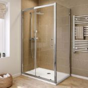 NEW Twyfords 1100x900mm - 8mm - Elements Sliding Door Shower Enclosure. RRP £469.99.6mm Safet...