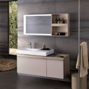 NEW & BOXED Keramag 1184mm Citterio Natural Beige/Taupe Vanity Unit. RRP £1,832.00. 835420+124...
