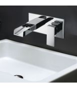 NEW (H129) Z Wall Mounted Basin Mixer. RRP £245.00. Sleek lines add an element of style to yo...