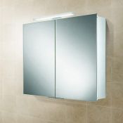 NEW (H131) 720x500mm White Gloss Mirror Cabinet. 750mm height x 500mm wide. Does not include Li...