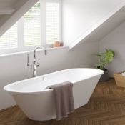 NEW (H123) Savoy 1700mmx750mm Double Ended White Freestanding Bath. RRP £2,499.The Savoy doub...