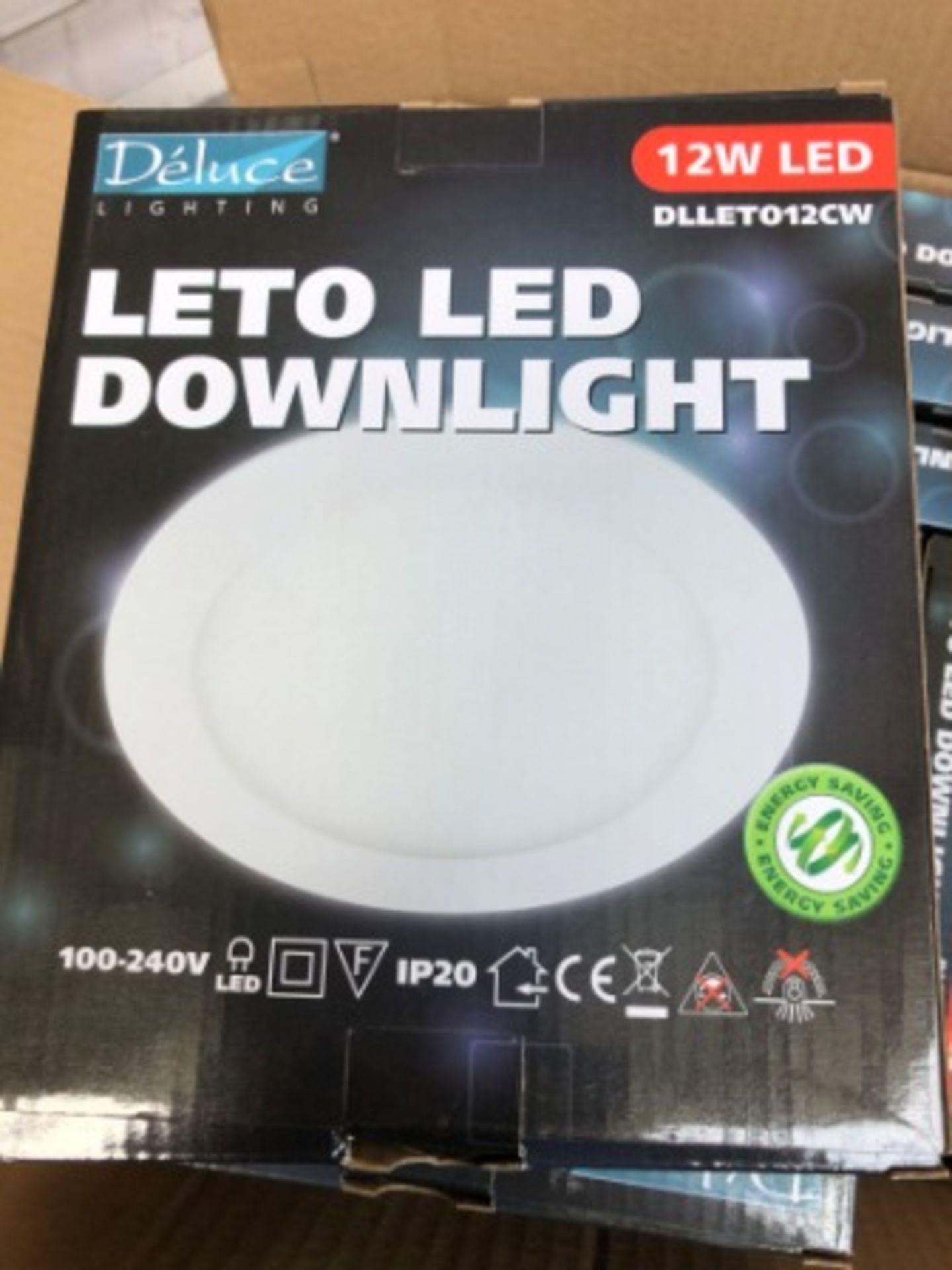 5x DLLET012CW 12W LED DOWNLIGHTERS WITH DRIVER