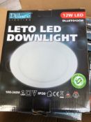 5x DLLET012CW 12W LED DOWNLIGHTERS WITH DRIVER
