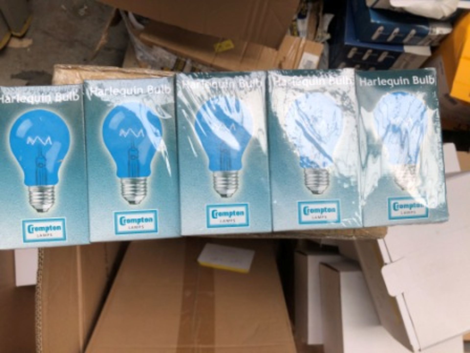 10X CROMPTON TRANSLUCENT BLUE ES LAMPS 15W IDEAL FOR OUTDOORS
