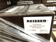 2800X REISSER R2 CSK HEADS SCREWS BRIGHT ZINC 4.5 X 30 MM