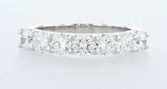 14 kt. White gold - Ring - 1.46 ct Diamond - Diamonds