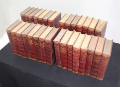 Collection of Old Leather Bound Charles Dickens Books