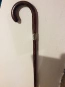 Antique 1920 walking stick with English Birmingham silver