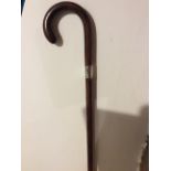 Antique 1920 walking stick with English Birmingham silver