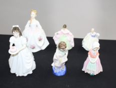 6 Royal Doulton Figurines