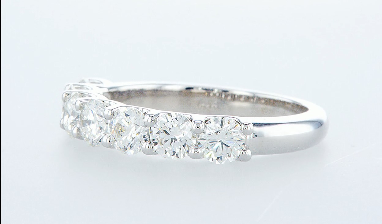 14 kt. White gold - Ring - 1.46 ct Diamond - Diamonds - Image 2 of 5