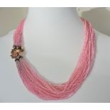 Vintage French Seed Bead Necklace