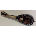 Antique Tortoiseshell and mother of pearl miniature Mandolin