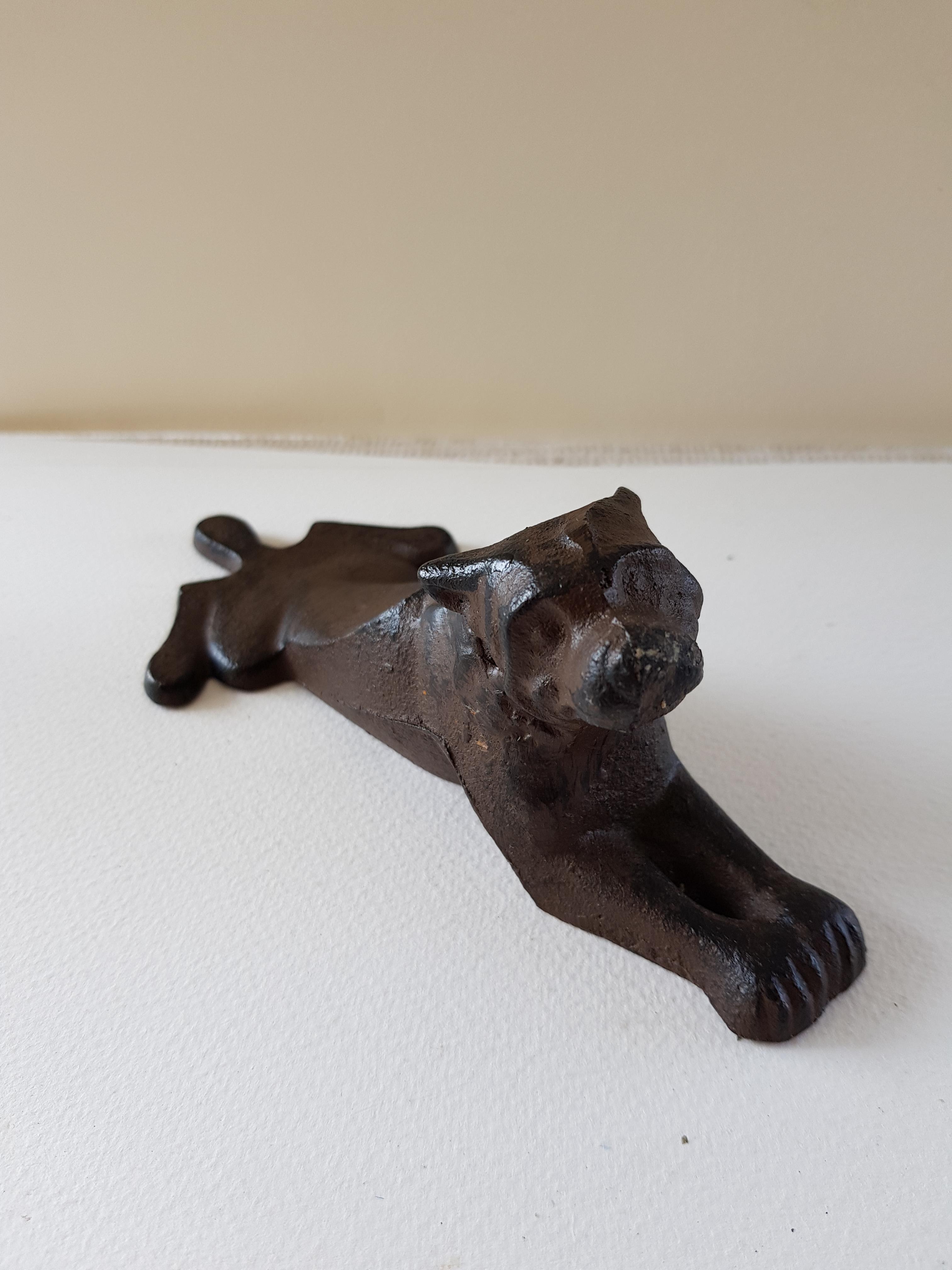 Bronze Pointer Dog and Dog Door Stop - Image 5 of 5