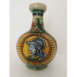 Sicily Majolica Apothecary Flask 17th Century
