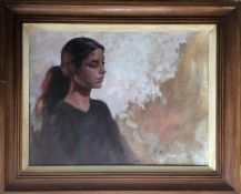 GAVIN SALT Portrait of a Woman, signed, acrylic