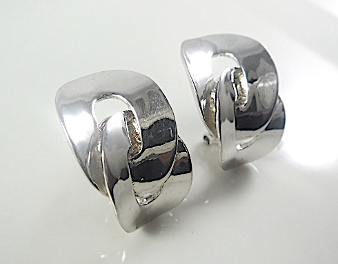 Silver earrings