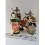 3 Stein and a Toby Jug