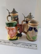 3 Stein and a Toby Jug