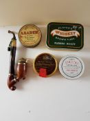 Unopened tobacco and pipe