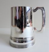 Antique Elkington & Co Silver Plate One Pint Tankard