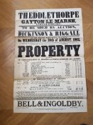 Original 1902 Auction Poster