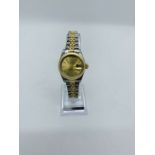 Rolex lady datejust Watch 69173 26mm oyster perpetual Yellow Gold Champagne dial