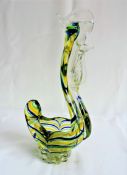 Murano Sommerso Spiral Glass Rooster