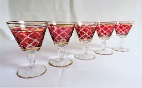 Antique Victorian Wine Glasses