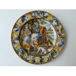 Castelli Majolica plate 18th Century