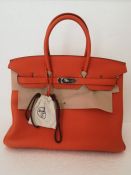 Hermès Birkin 35 Veau Togo Orange