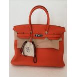 Hermès Birkin 35 Veau Togo Orange