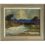 JOHN COOK The River Shiel, signed oil on board