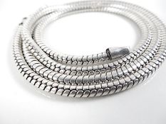 Silver snake chain