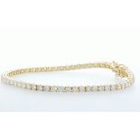 14 kt. Yellow gold - Bracelet - 5.04 ct Diamond - Diamonds