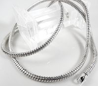 Silver snake chain