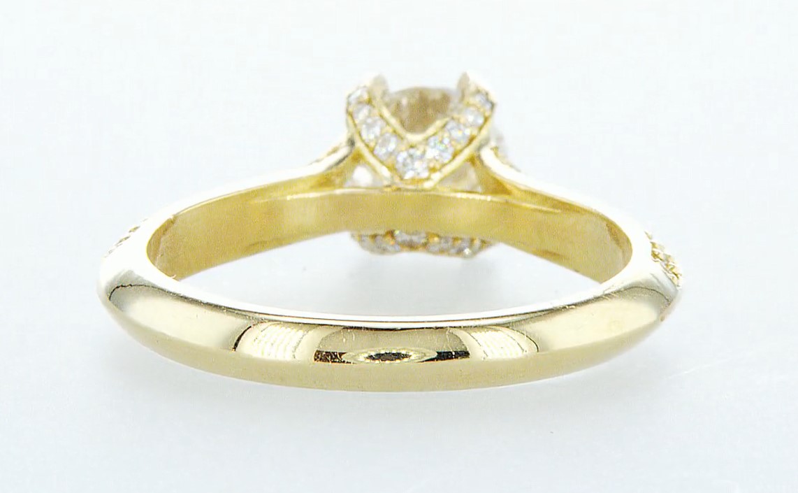 18 kt. Yellow gold - Ring - 1.22 ct Diamond - Diamonds - Image 5 of 5