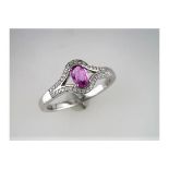 A Pink Sapphire Ring
