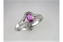 A Pink Sapphire Ring