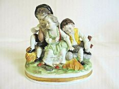 Vintage Hand Painted German Porcelain Figurine