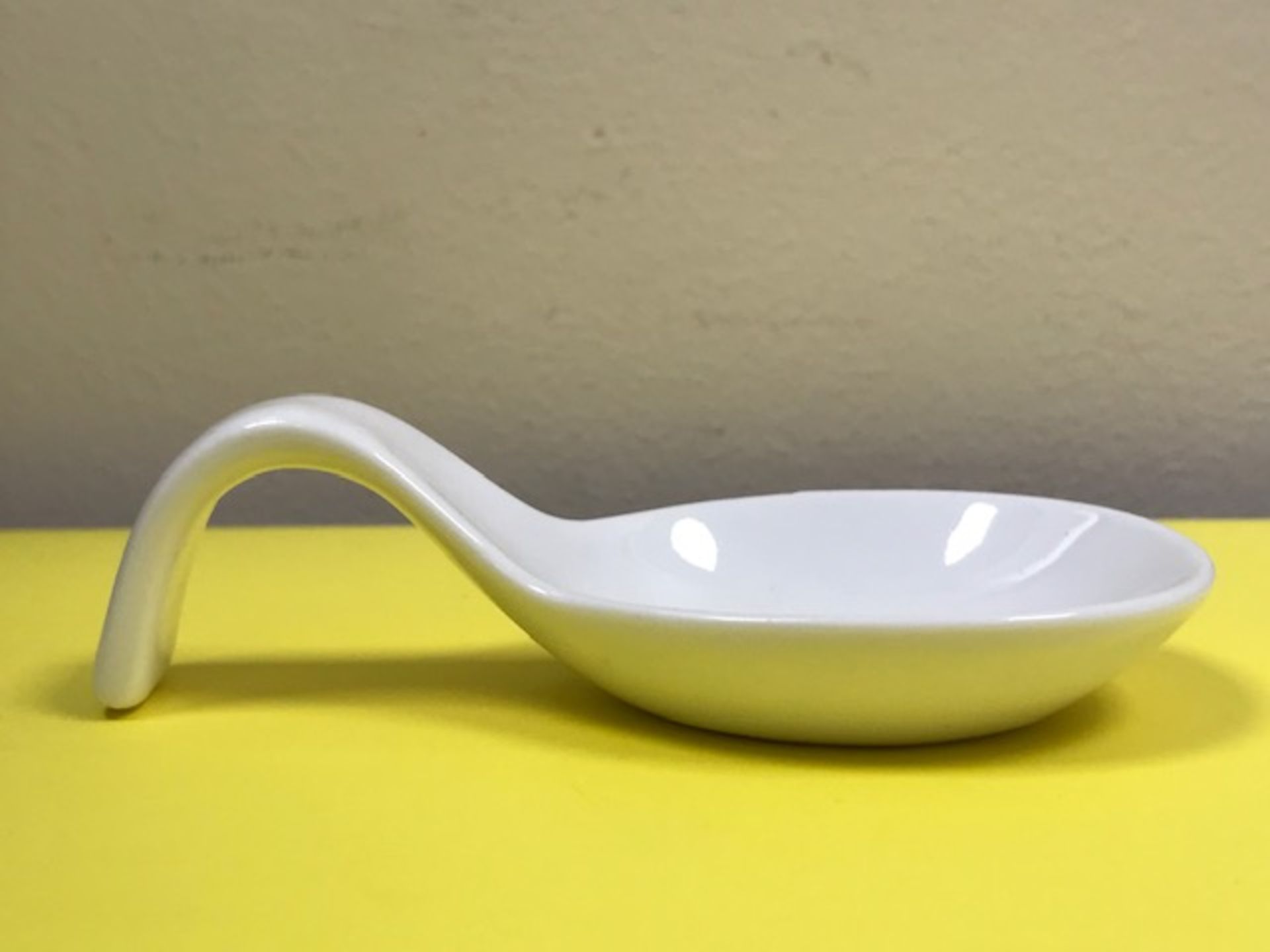 480 x NEW white bridge canape spoon
