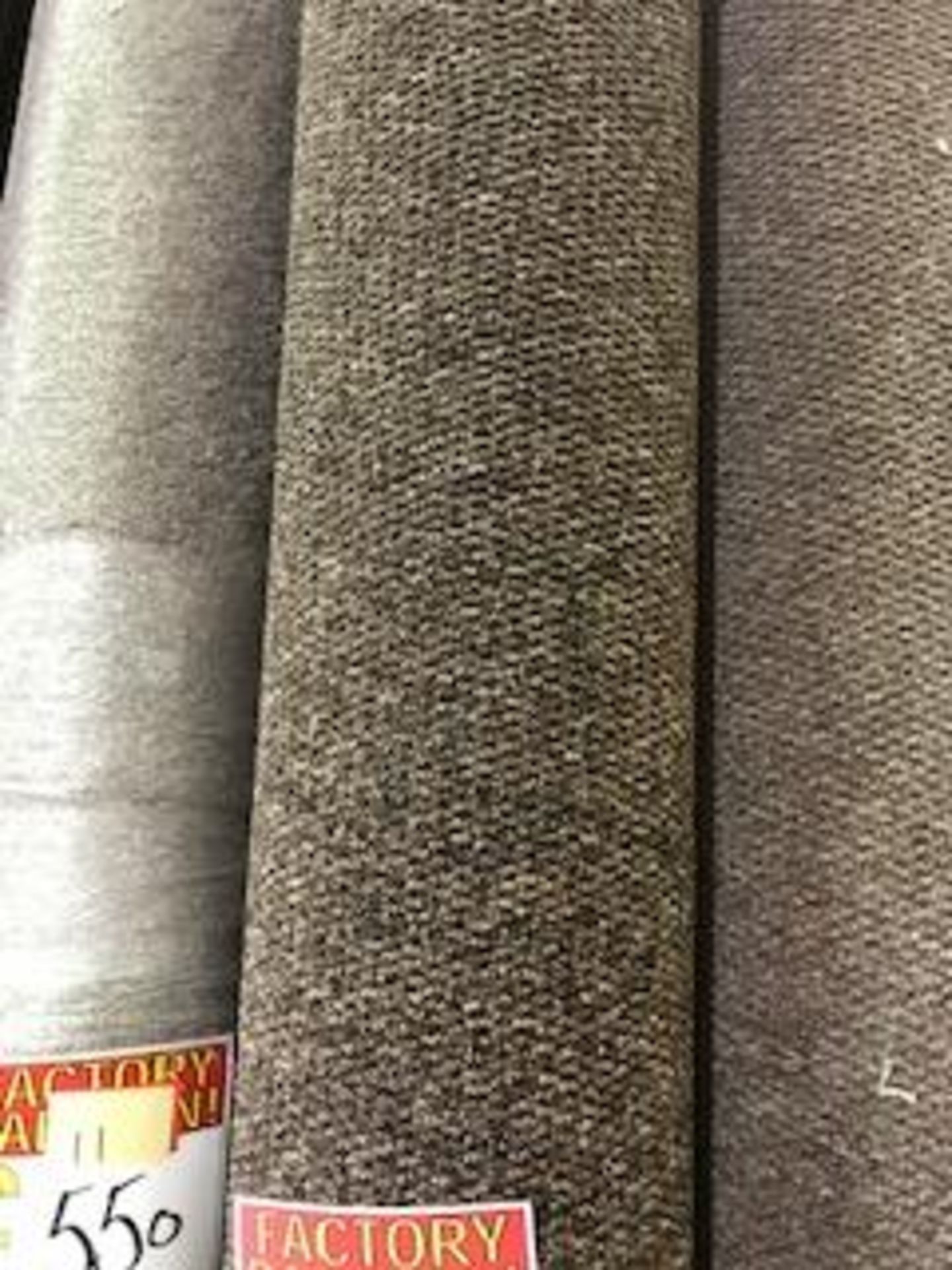 Heavy duty pebble brown carpet 5m x 4m - Image 2 of 4